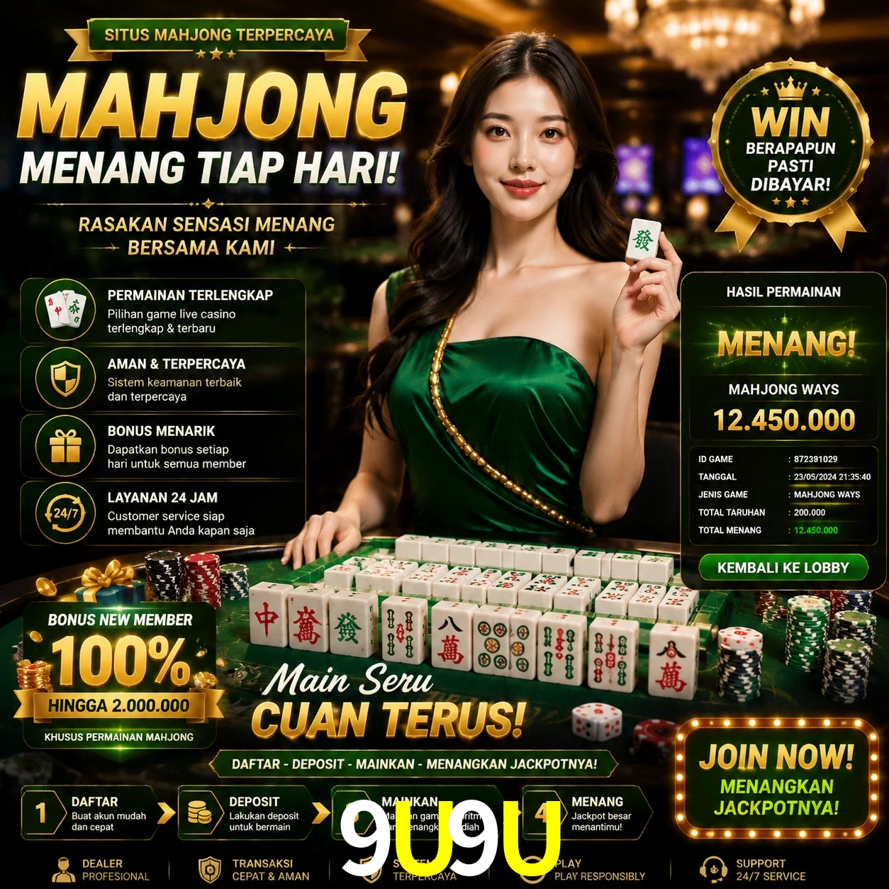 Cashback VIP 9U9U - reembolso semanal
